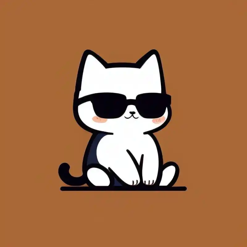 戴墨镜的猫头像93