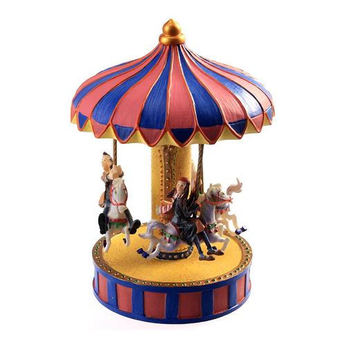 旋转木马音乐盒相遇水晶球八音盒送儿童女孩女友创意男女生日礼物