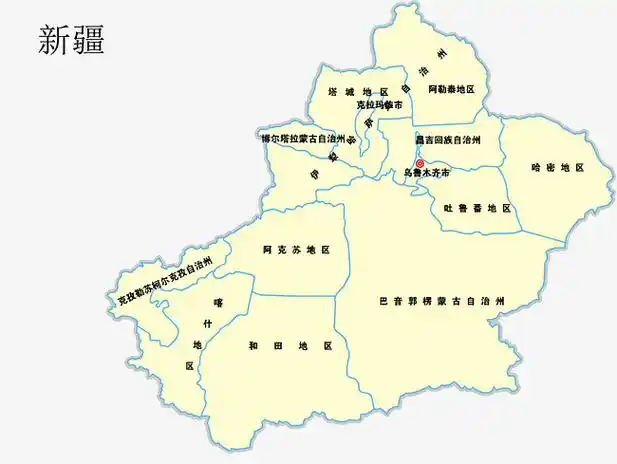 新疆地图