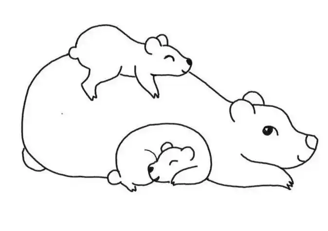 小动物妈妈简笔画集