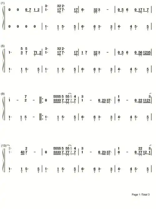 光辉岁月beyond经典歌曲双手简谱钢琴谱