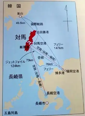 韩国仁川离日本的哪个城市最近啊?