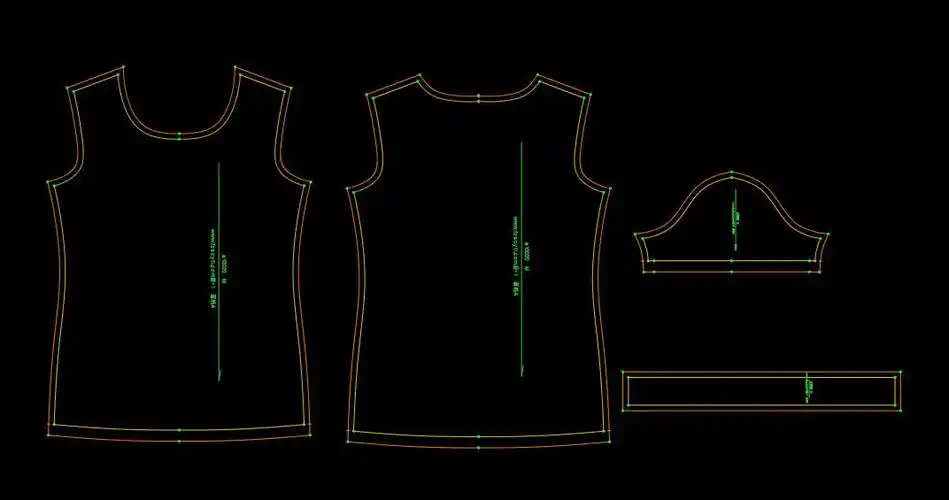 (t恤纸样)女夏卡通宽松圆领短袖修身t恤上衣女a10020衣长64cm胸围90cm