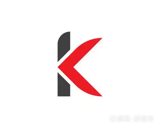 k 字母箭头矢量插图图标徽标模板设计