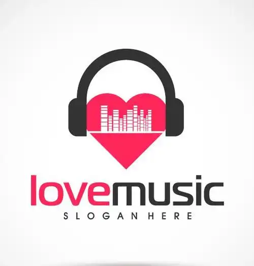 love music标志logo素材图片