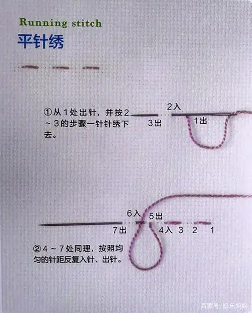 教你20种刺绣基础针法,从此随心绣