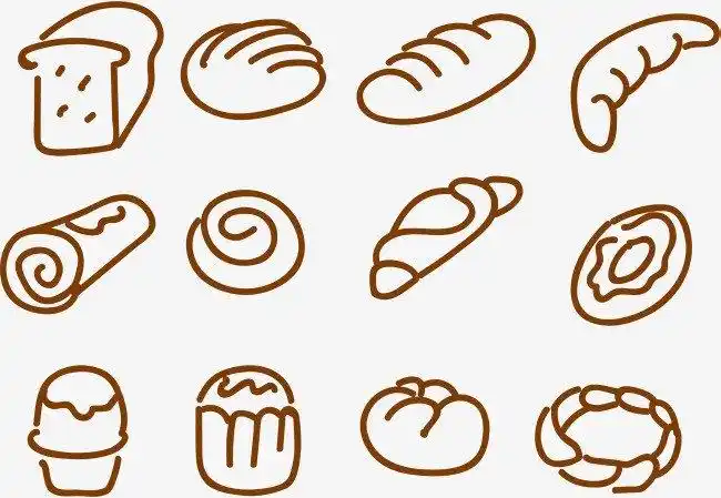 面包的简笔画怎么画如何画面包