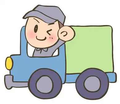 免费矢量剪贴画类似的送货卡车司机