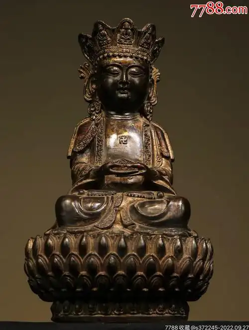毗卢遮那佛铜鎏金_铜像/铜佛像_作品欣赏_收藏价值_7788油画收藏