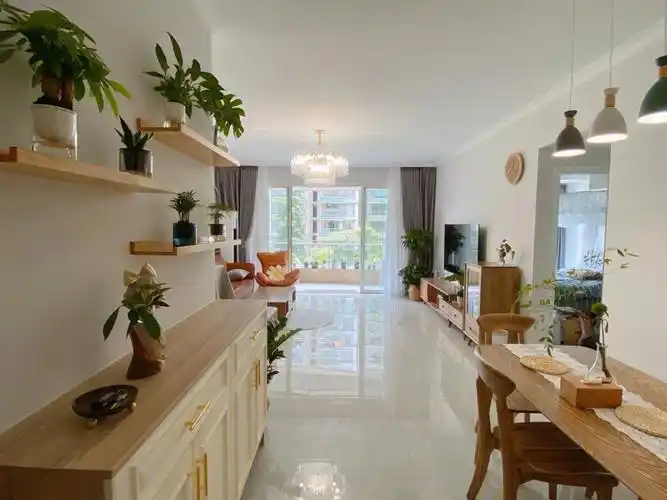 客厅是折腾最久的地方,电视墙,劳驾了一百多万小红薯帮我选摆设方案