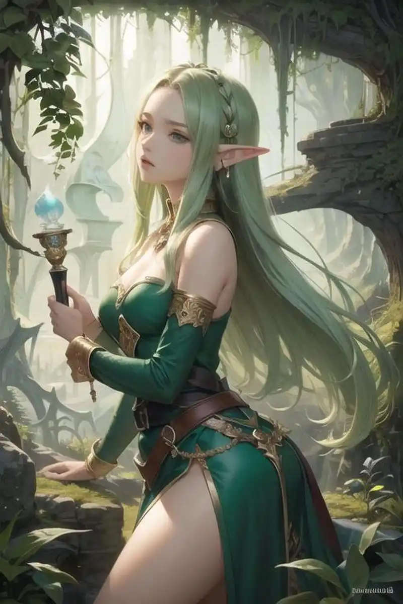 二次元 动漫少女 游戏中的美女角色盘点 精灵美少女