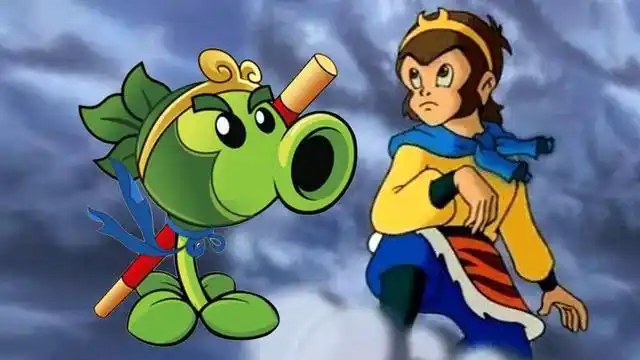 超好玩植物大战僵尸孙悟空豌豆卡通画