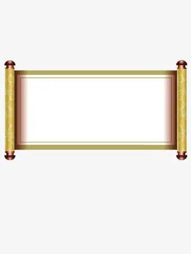 中国风金色卷轴