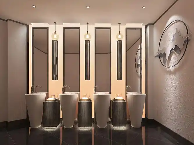 公共卫生间集合设计|空间|家装设计|张美丽效果图 - 原创作品 - 站酷