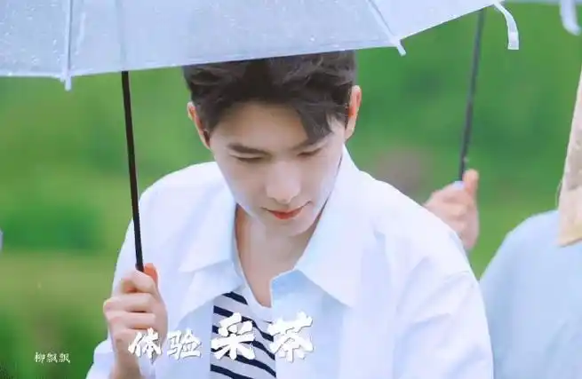 一抹清新的绿色和白嫩嫩的手~ 杨洋