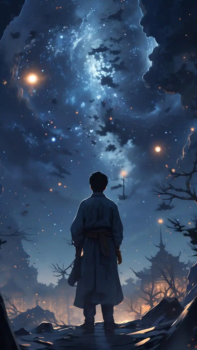 男生专属qq夜空背景图90