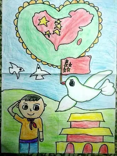 淮北市翠峰小学举行祖国我爱你绘画比赛活动
