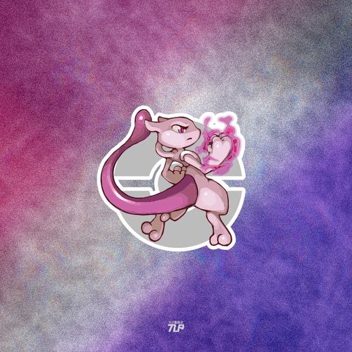 tlp反光车贴 宠物小精灵超梦梦幻pocketmonster 笔记本贴行李箱贴