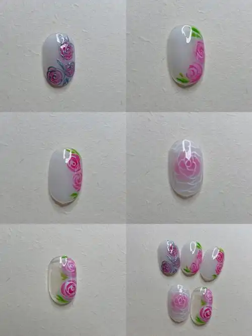 彩绘玫瑰花五种不同画法