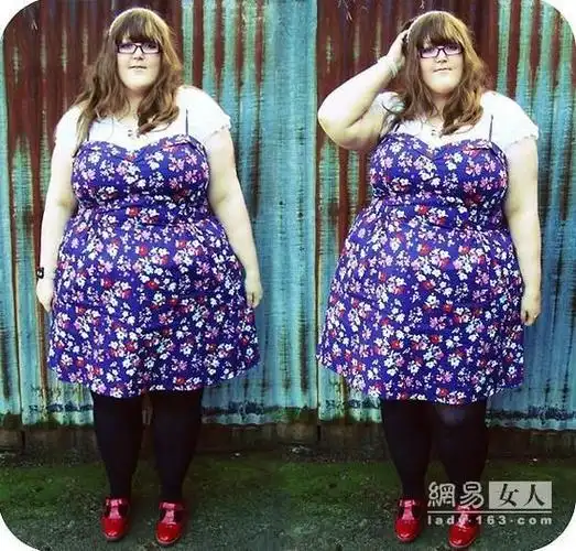 200斤胖妞肿么了!赘肉照样扮萝莉 (图)