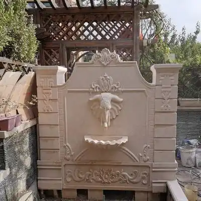 大理石照壁墙石材欧式别墅门柱影壁墙各种规格量体定做