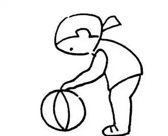 我喜欢运动儿童简笔画 运动人物