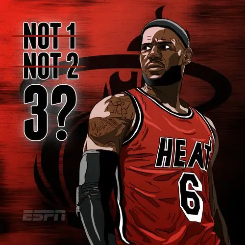 迈阿密热火勒布朗詹姆斯三连冠