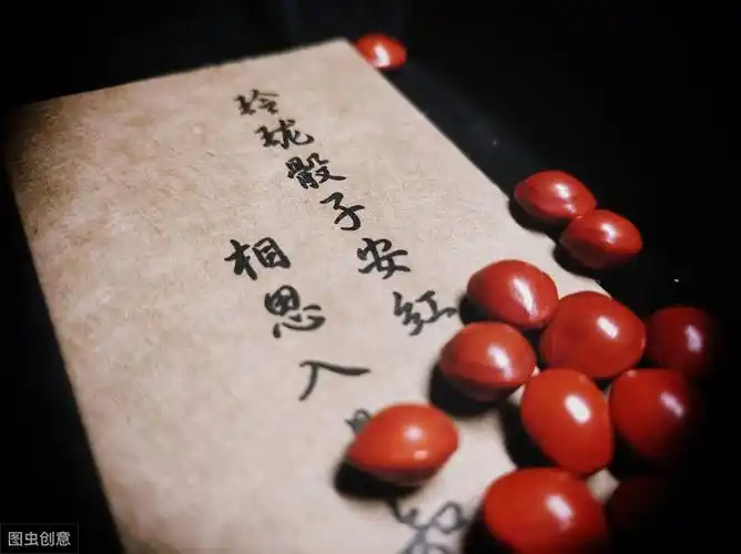 红豆相思的诗词红豆相思子手链