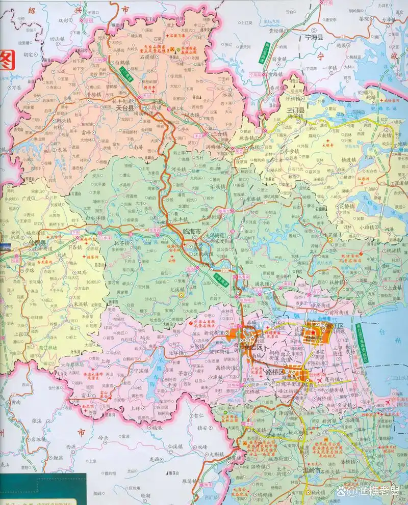 看2008年台州地图感受时代发展变迁