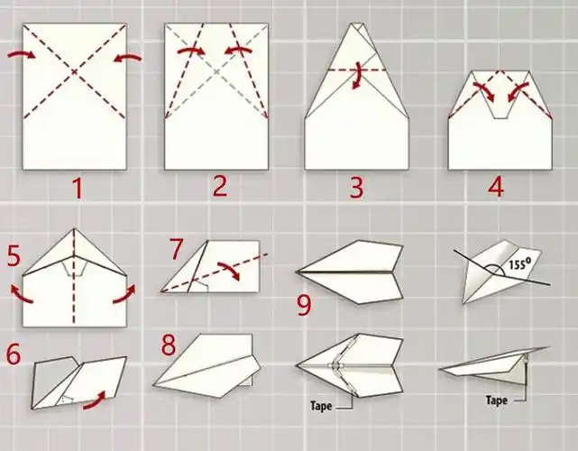 no.1002 来折个飞机过六一吧,破世界记录的那种