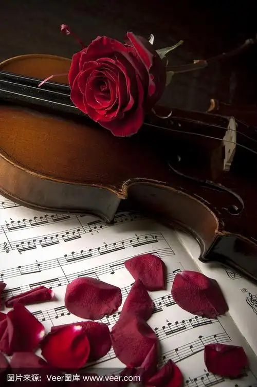玫瑰和小提琴.