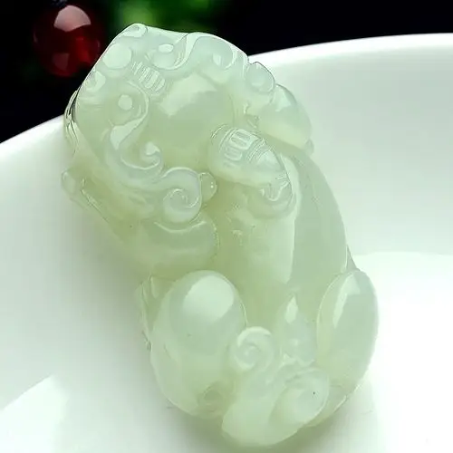 正品a货新疆和田玉貔貅吊坠挂件玉佩玉牌 天然玉石玉器吊坠男女款