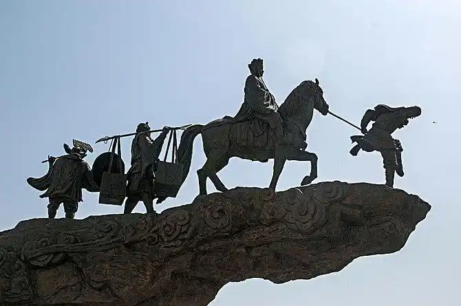 唐僧师徒取经塑像_全景网