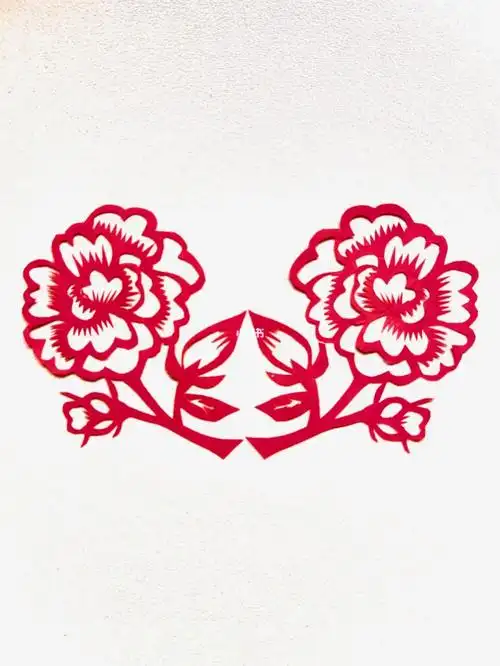 新年剪纸窗花花绽待春来