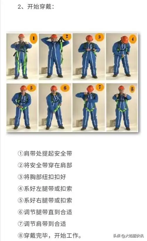 人们往往觉得使用安全带很不方便认为它又重又难穿戴会降低工作效率但