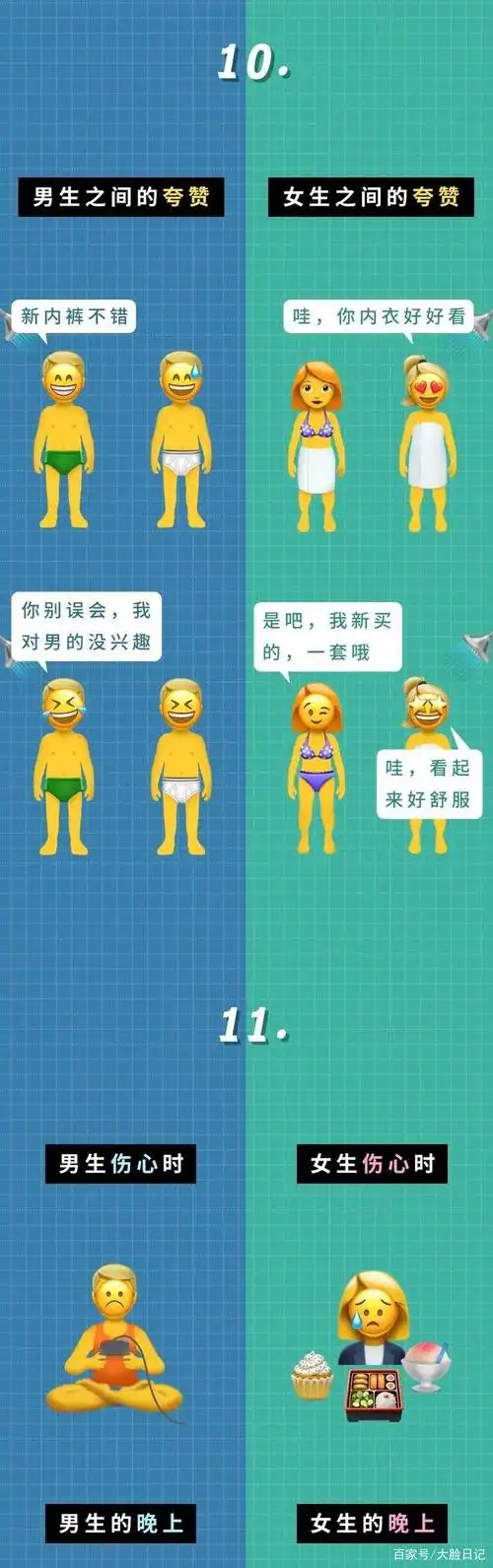 男生和女生的区别,太真实了