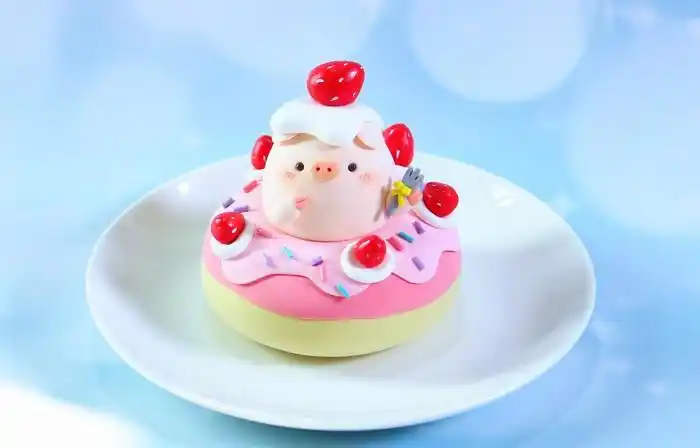 粘土甜甜圈的做法,粘土做小零食