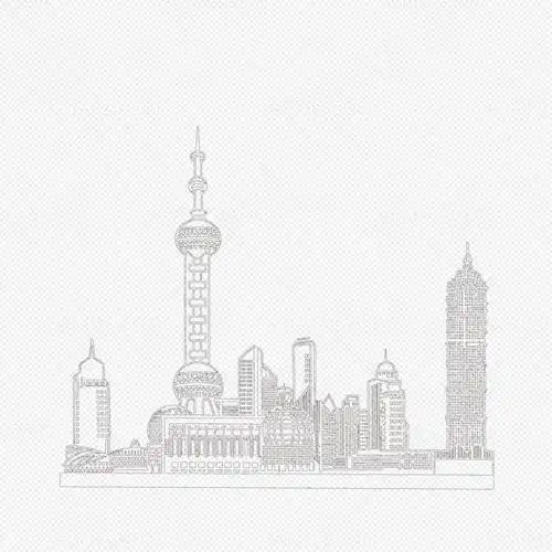 香港东方之珠简单简笔画