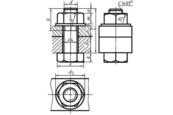 螺纹紧固件及螺纹连接的画法