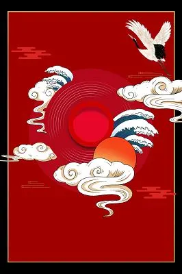 红色古风中国风国潮风新年鼠年新春春节背景素材