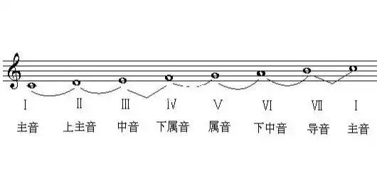 主音上主音中音下属音属音下中音和导