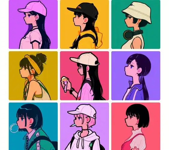 超炫的团体头像无水印