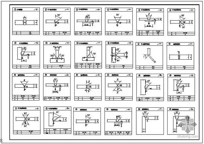 某结构焊缝节点构造详图-钢结构节点详图-筑龙结构设计论坛
