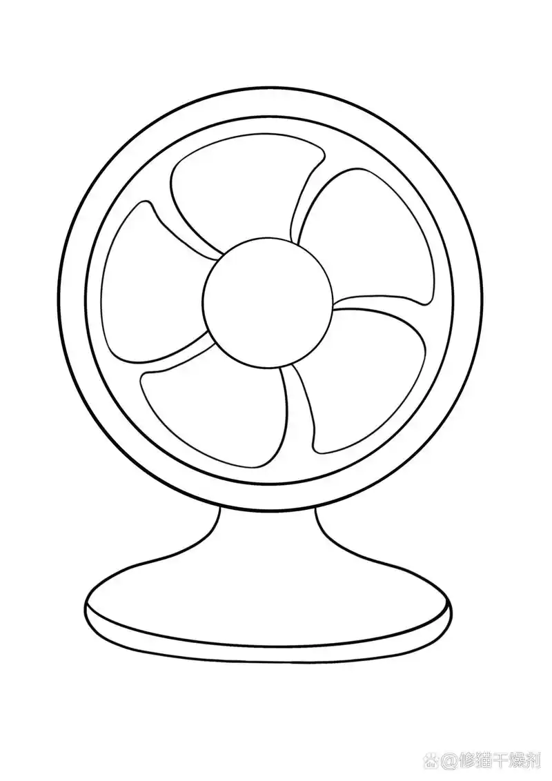简笔画教程分享 电风扇