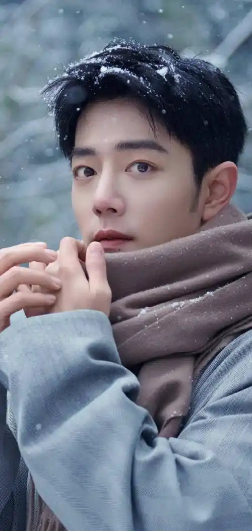 肖战在竹林深处进行时装拍摄,少年如风般自在,眼里星辰大海_头发_青春