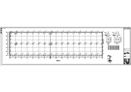 某地单层工业厂房结构设计施工图纸