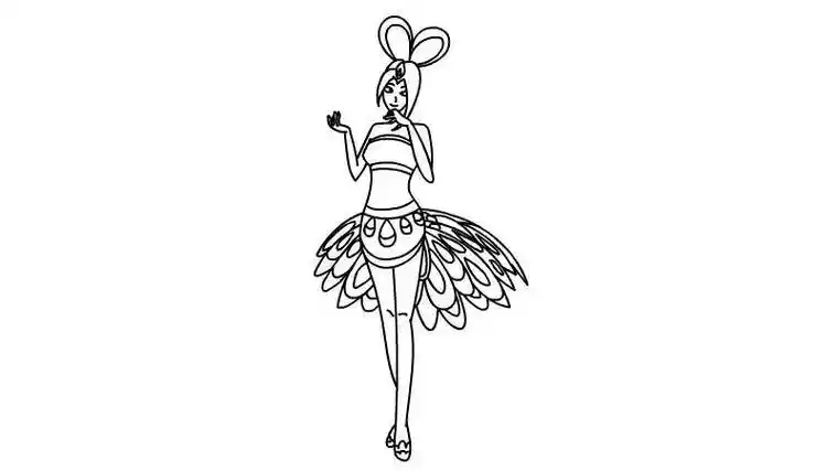 7个叶罗丽仙子蓝孔雀简笔画怎么画7个叶罗丽仙子蓝孔雀简笔画简单又叶