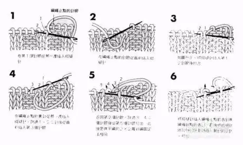 毛衣收针方法