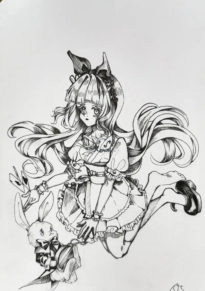 oc #手绘 "爱丽丝." - 抖音