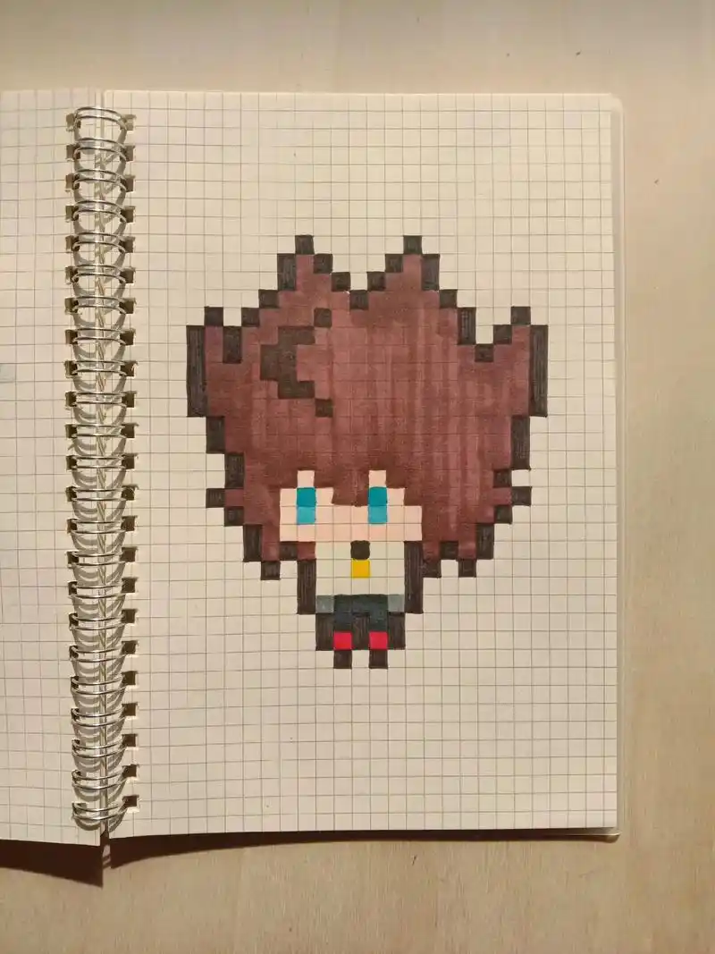 像素画 #方格画  #凹凸世界 —安迷修 - 抖音